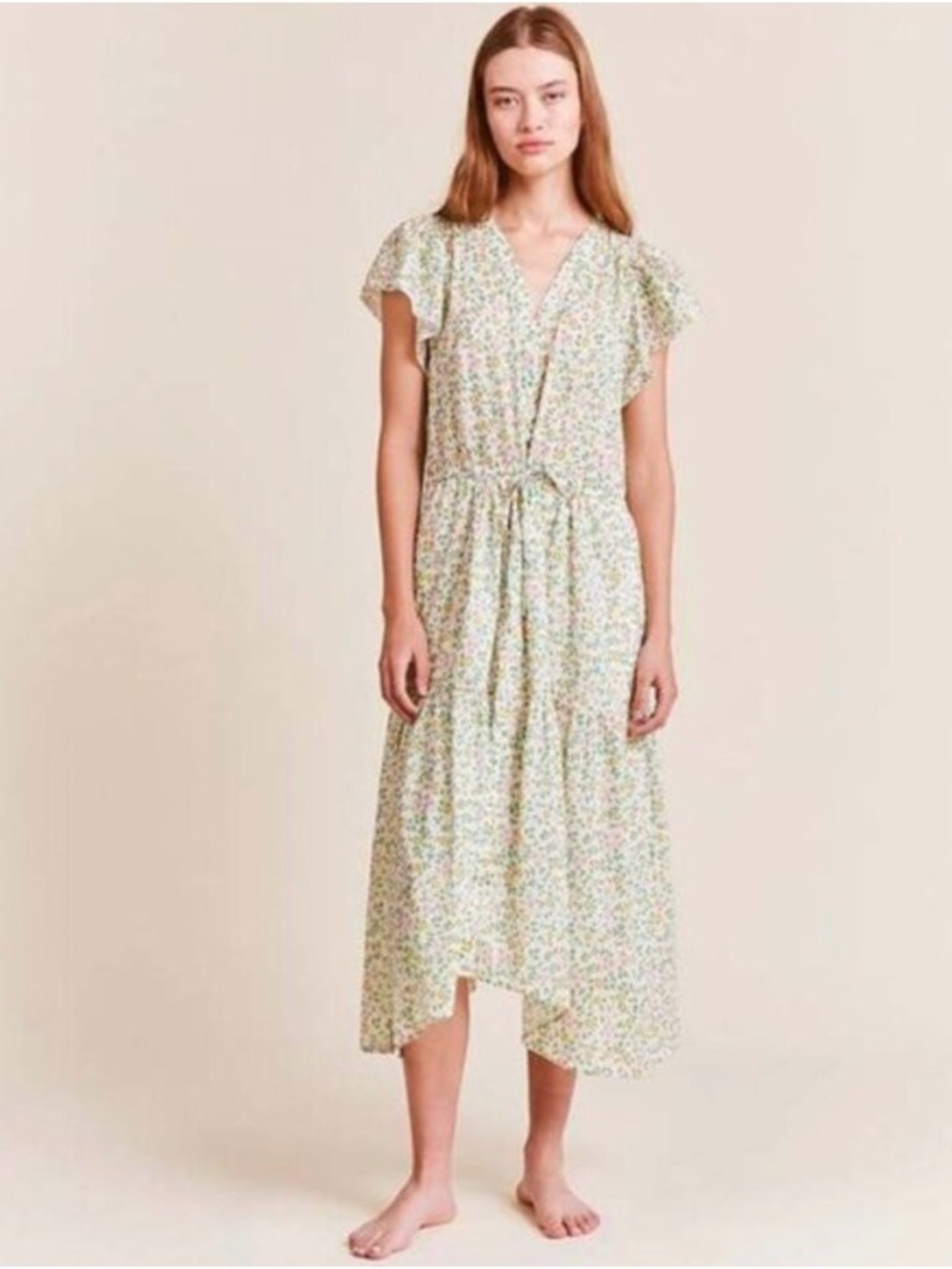 Birds of Paradise by Trovata Kristi Floral Dress Spring Ivy, Size XS, NWOT